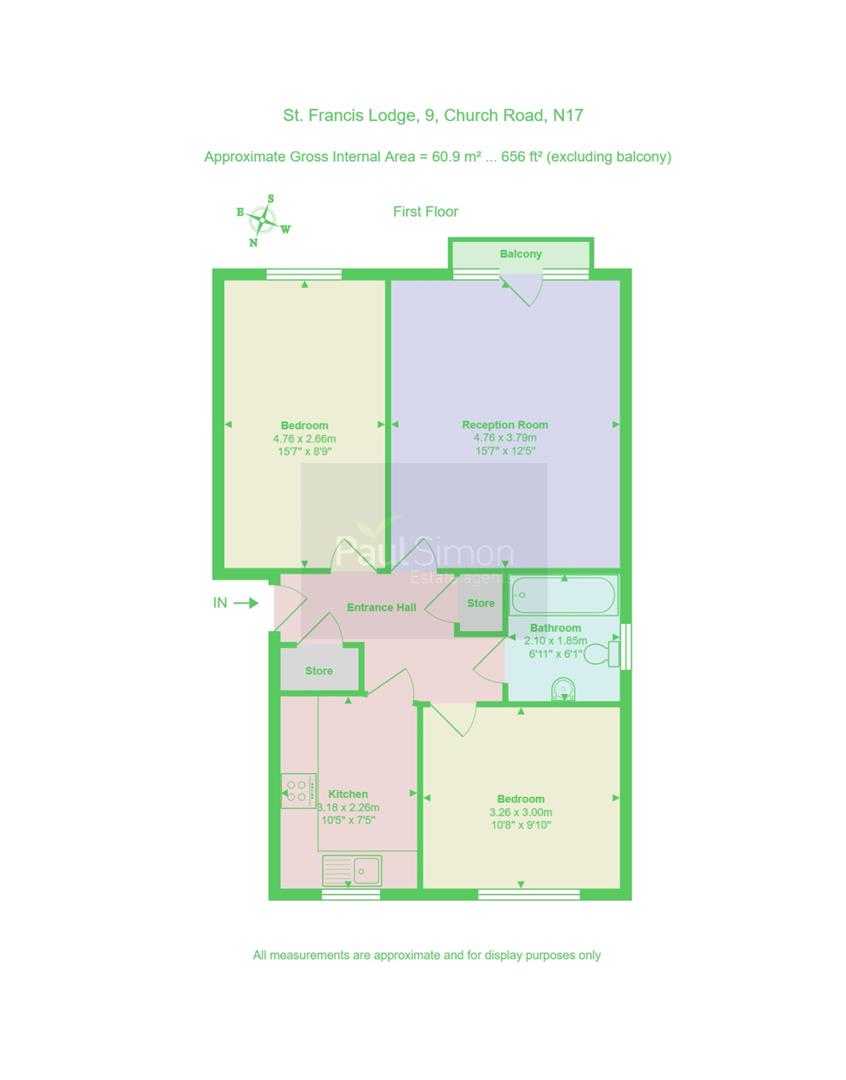 2 Bedroom First Floor Flat To Rent